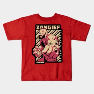 Zangief URSS Street Fighter fan art Kids T-Shirt